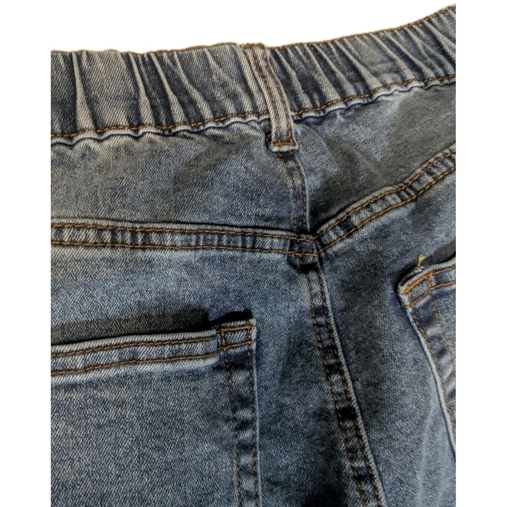 FIRE & RAIN Wide Leg Jeans Womens Size 9 Denim High Rise Stretch Medium Wash - Picture 10 of 15